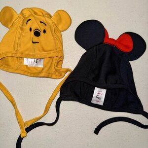 Hanna Andersson Kids Bear and Mouse Ears Hat Set - Yellow and Black